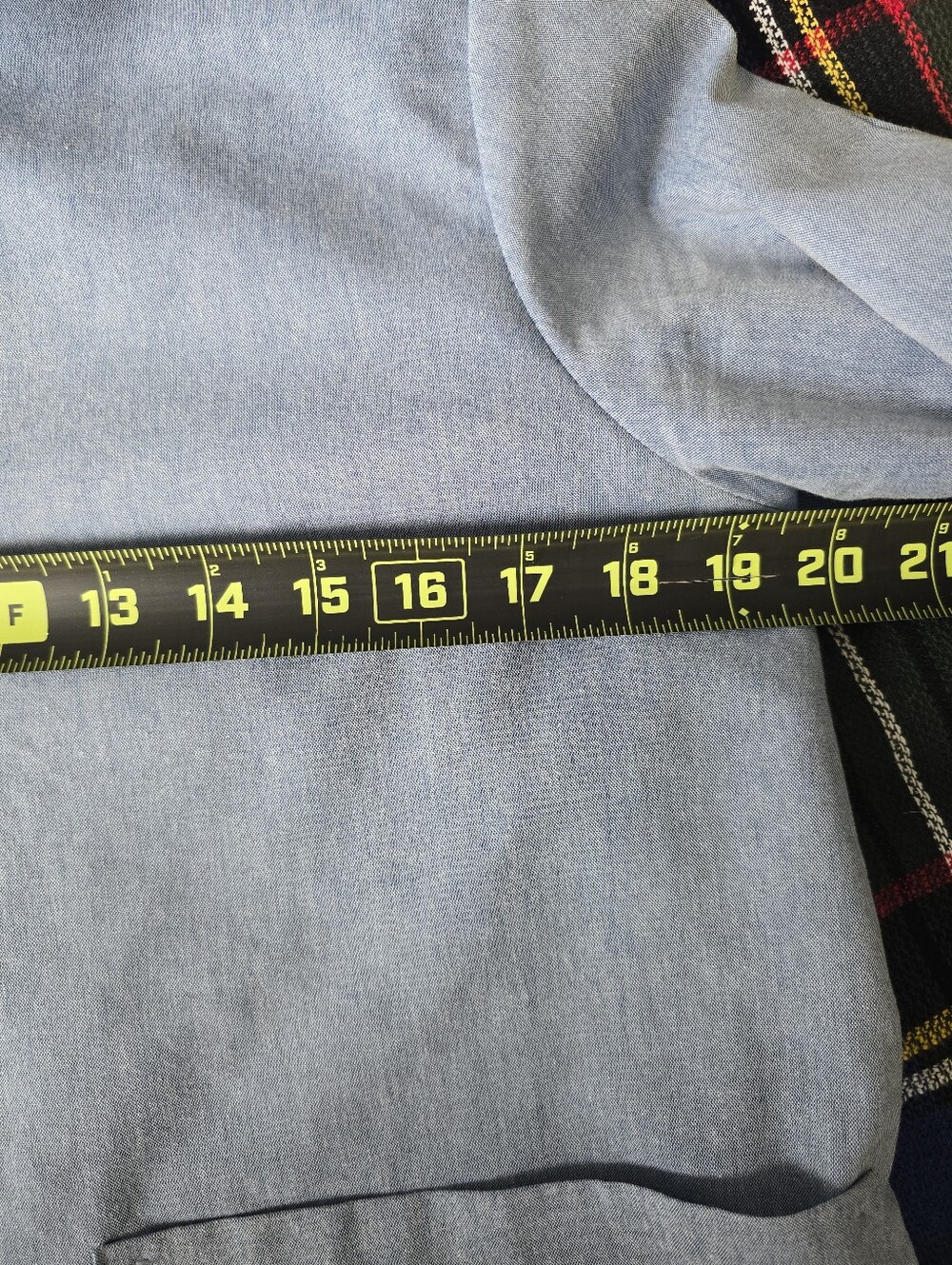 Vitamin Light Blue Minimilist Cotton Button Down Tie Sleeve Shirt Top M - Picture 7 of 9